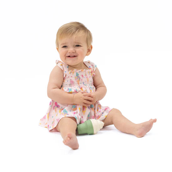 Ice Cream Fun Crew Smocked Top with Bloomer