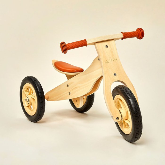 2-in-1 Midi Wooden Balance Bike (2 years-4 years)