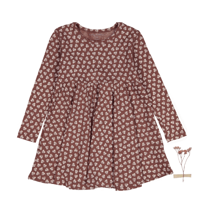 The Printed Long Sleeve Dress -  Rustic Floral