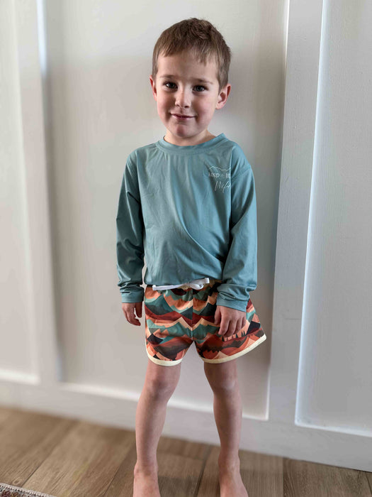 Colorful Mountains - Hybrid Shorts