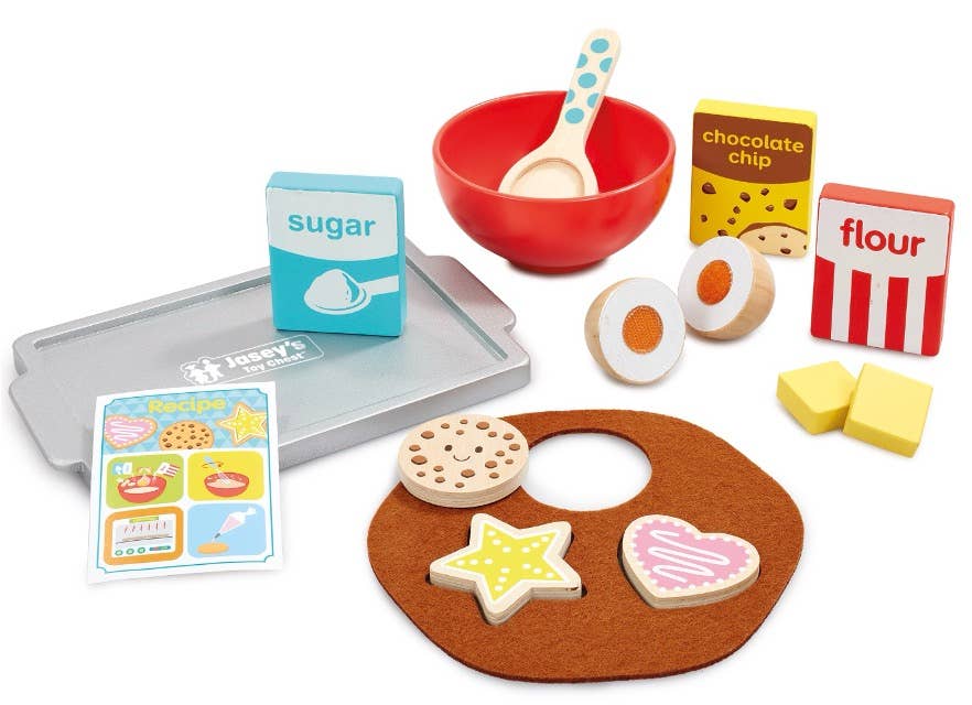 Wooden Busy Baker Cookie Set