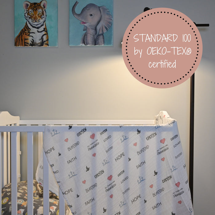 All Things Are Possible Swaddle Blanket