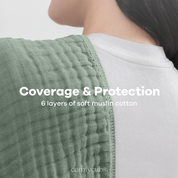 Muslin Burp Cloths  in Fern