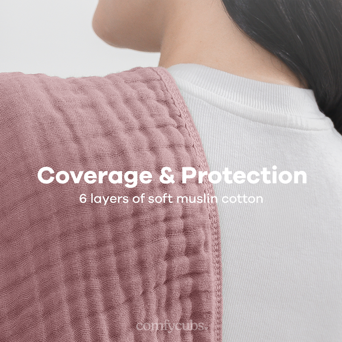 Muslin Burp Cloths in Mauve