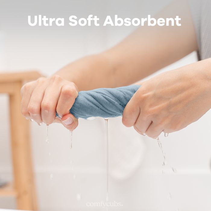 Muslin Washcloths in Multi-Boy