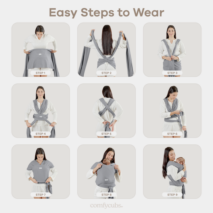 Baby Wrap Carrier in Fern