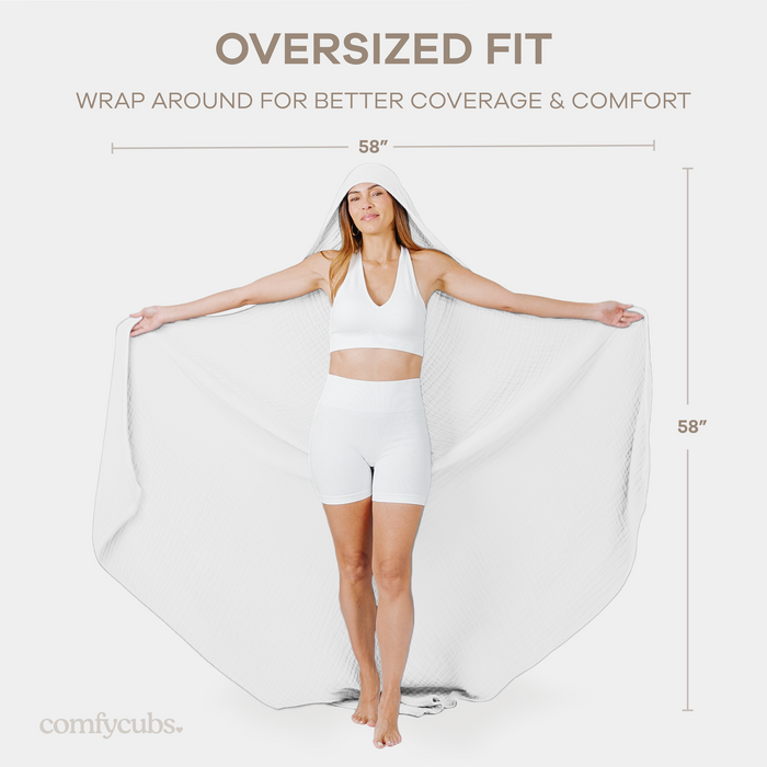 Adult Muslin Hooded Towel