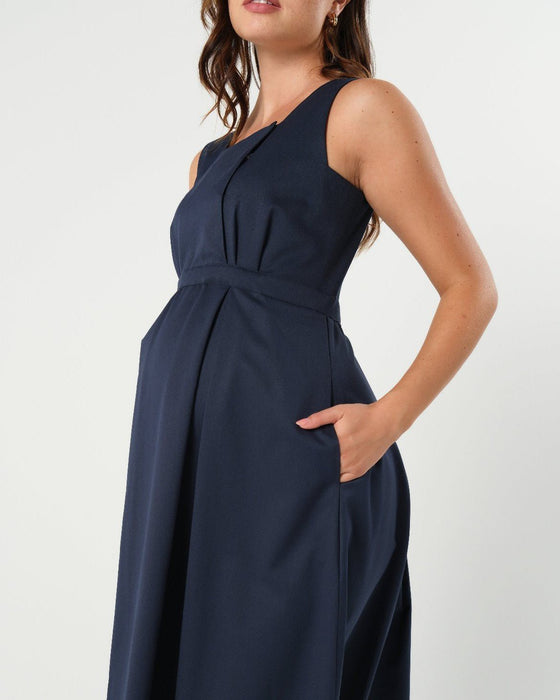 INTO THE BLUE Empire Maternity & Nursing Dress (Regular & Petite) - Nature Baby Outfitter