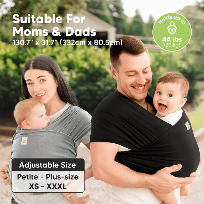 Graphite KeaBabies D-Lite Wrap Carrier - Nature Baby Outfitter