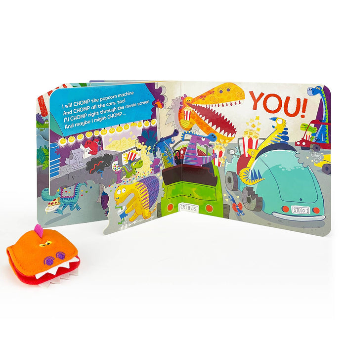 Chomp Chomp Dino Board Book with Finger Puppet