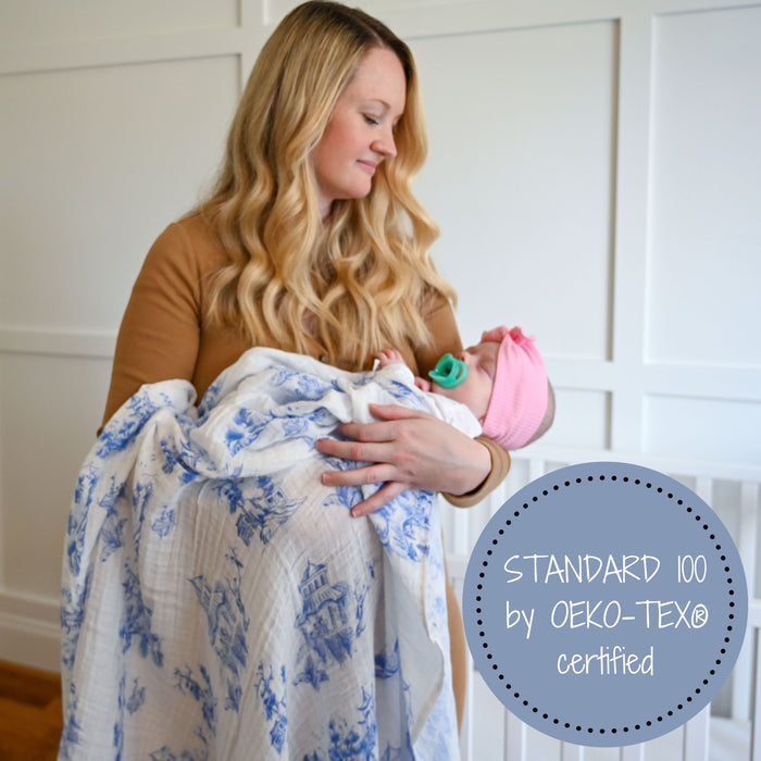 Chinoiserie Swaddle Blanket
