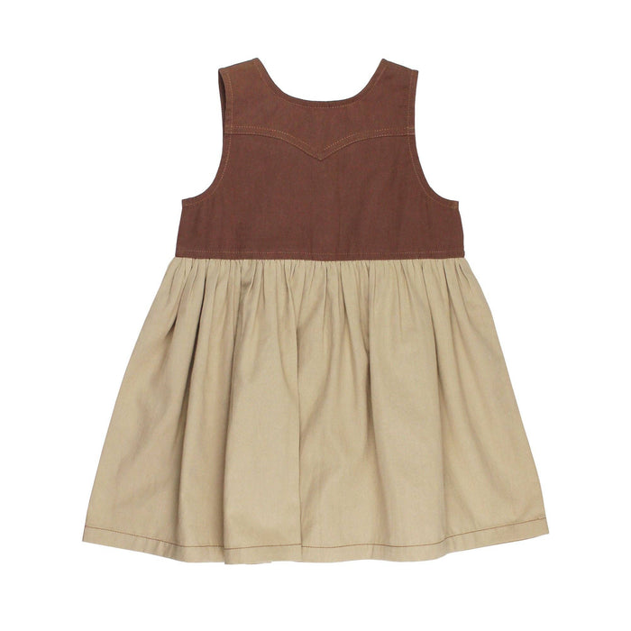 Oatmeal | Kids' Organic Sleeveless Western Dress