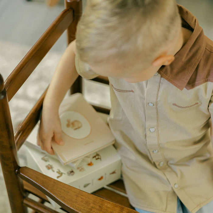 Oatmeal | Kids' Western Button-Up Shirt