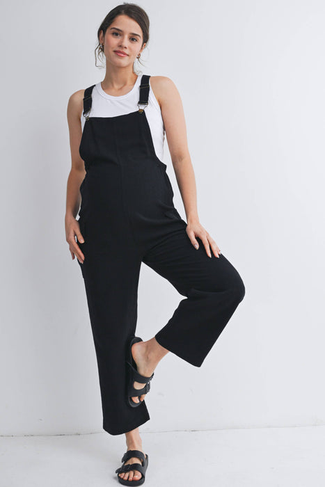 Straight Leg Maternity Adjustable Overalls