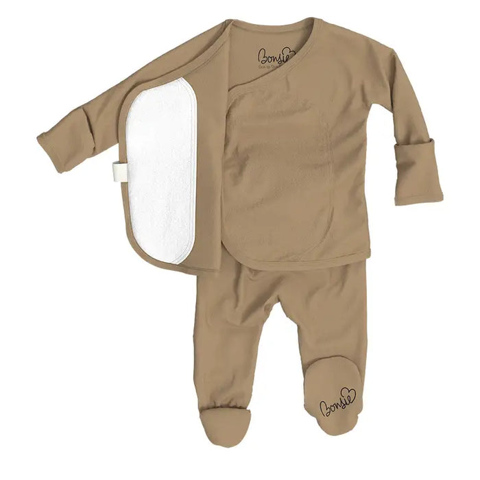 Mocha Bamboo Footie Pajamas