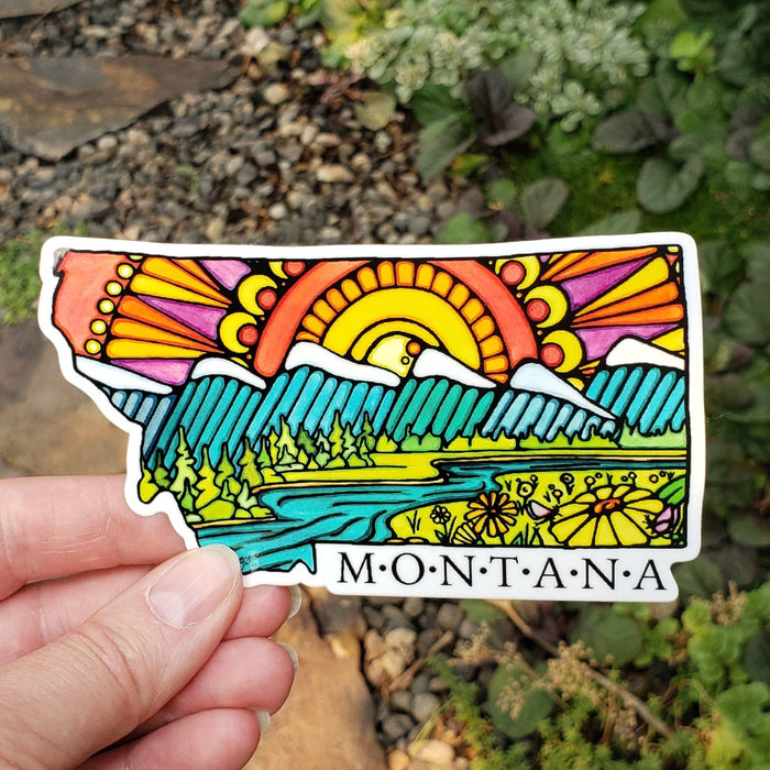 Vinyl Sticker Montana State