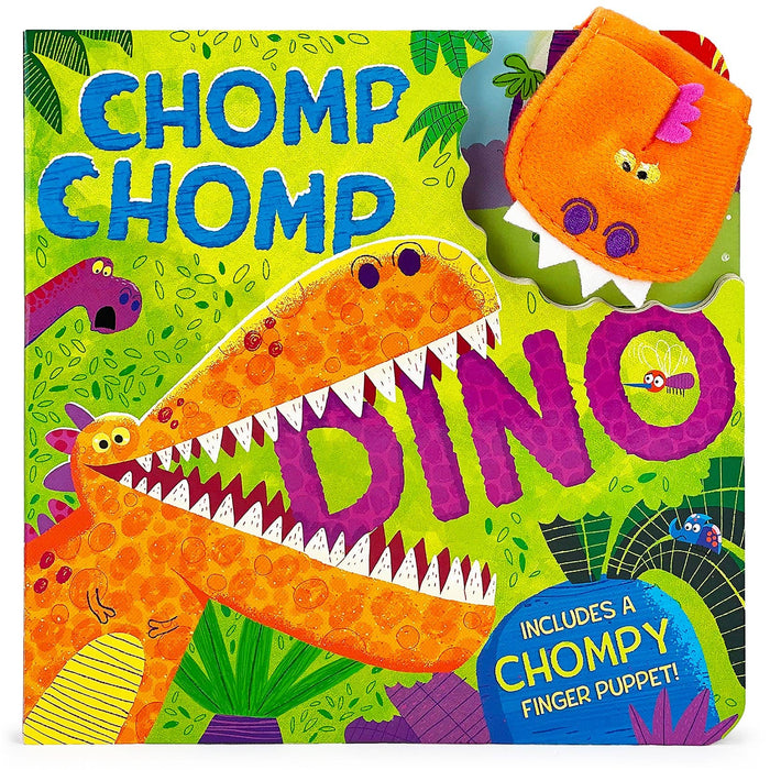 Chomp Chomp Dino Board Book with Finger Puppet