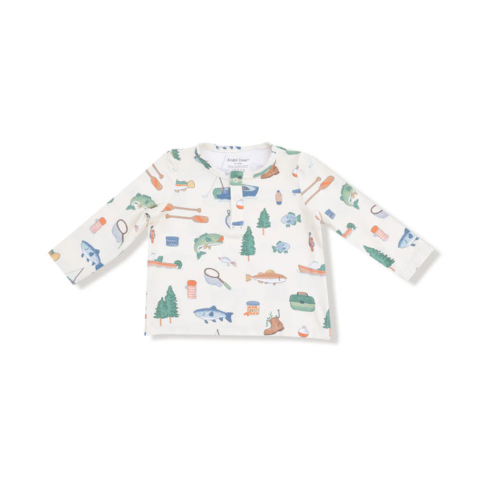 Fishing Things Long Sleeve Henley & Waffle Joggers