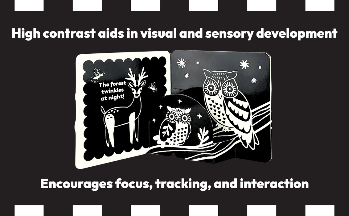 Look, Look, Baby! Forest High Contrast Black & White Book
