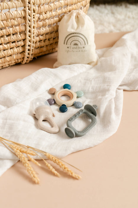 The Perfect Teething Set, Teething Toys, Baby Gift