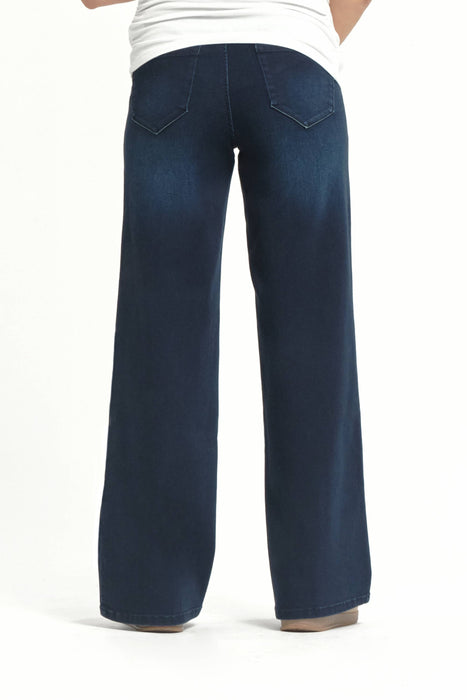 Maternity 32" Better Butter Wide Leg Jean in Yanique