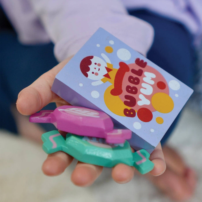 Wooden Candy Shop Bag Pretend Play Set