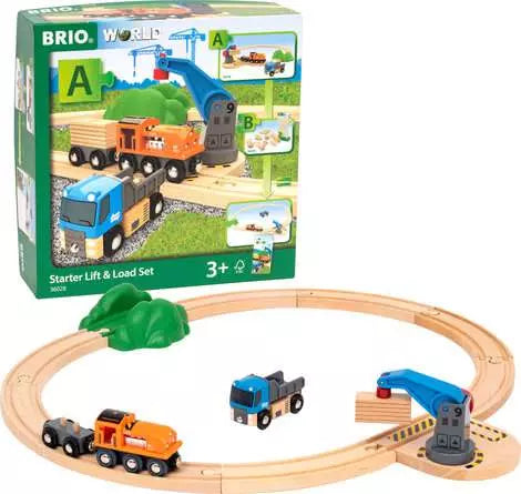 Brio World - Starter Lift & Load Set - Toy Train Set