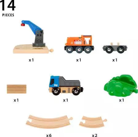 Brio World - Starter Lift & Load Set - Toy Train Set