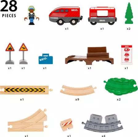 Brio World - Pull Back Train Set