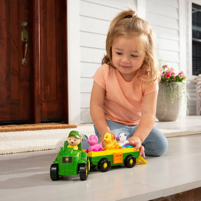 TOMY John Deere Farmin Friends Animal Sounds Wagon Ride