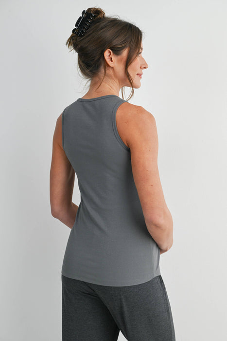Sleeveless Maternity Nursing Double-Layer Tank Top