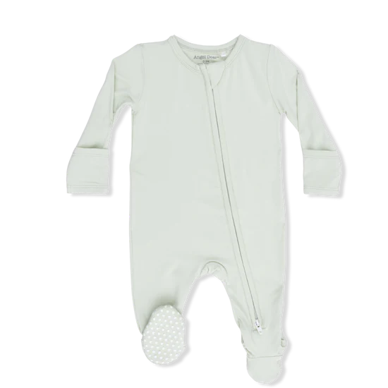 Bok Choy 2-Way Zipper Footie Pajama
