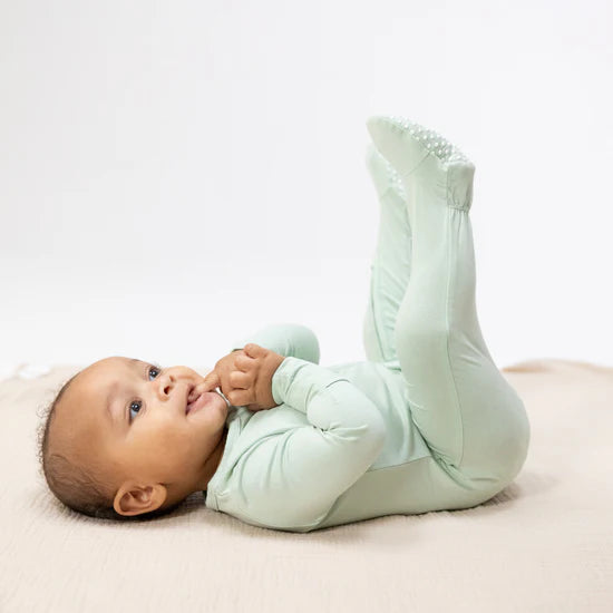 Bok Choy 2-Way Zipper Footie Pajama