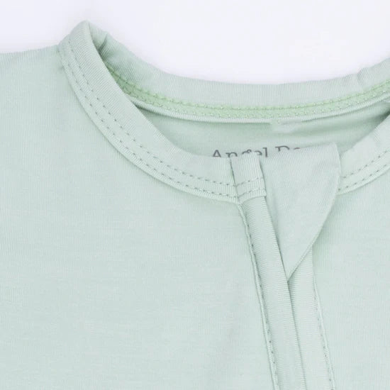 Cameo Green 2-Way Zipper Footie Pajama