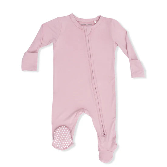 Peachskin 2-Way Zipper Footie Pajama