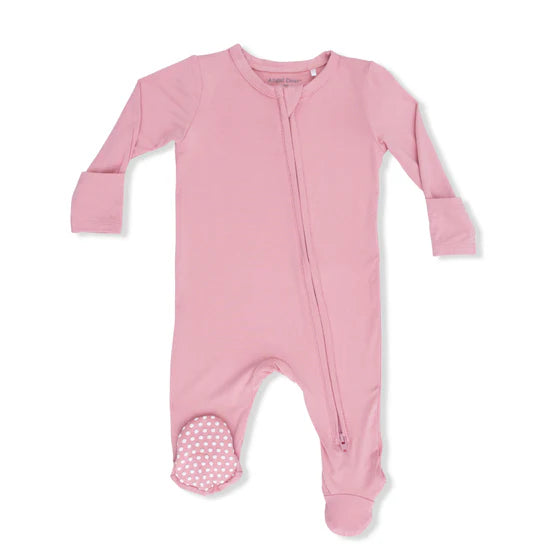 Rose Elegance 2-Way Zipper Footie Pajama
