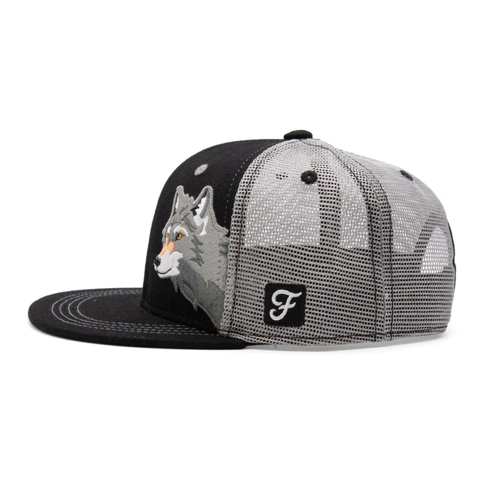 Kids Wolf Flat Bill Hat