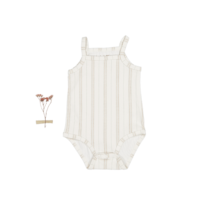 The Printed Tank Onesie - Mist Stripe