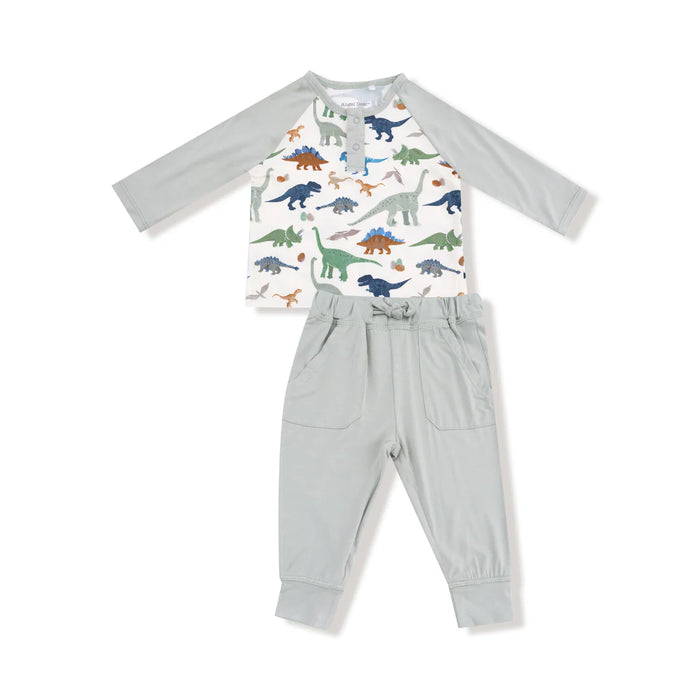 Washy Dinos Raglan Sweatshirt & Joggers Set