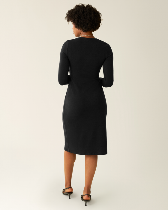 Kate Nursing Wrap Sweater Dress