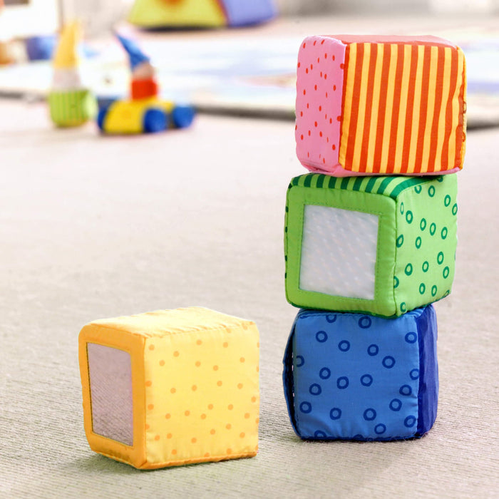 Happy Quartett Baby's 4 Piece Soft Block Set - Nature Baby Outfitter