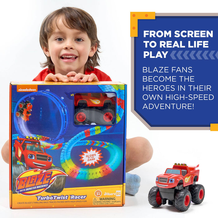 Nickelodeon Blaze Race Track Glow in the Dark STEM Gift Toy
