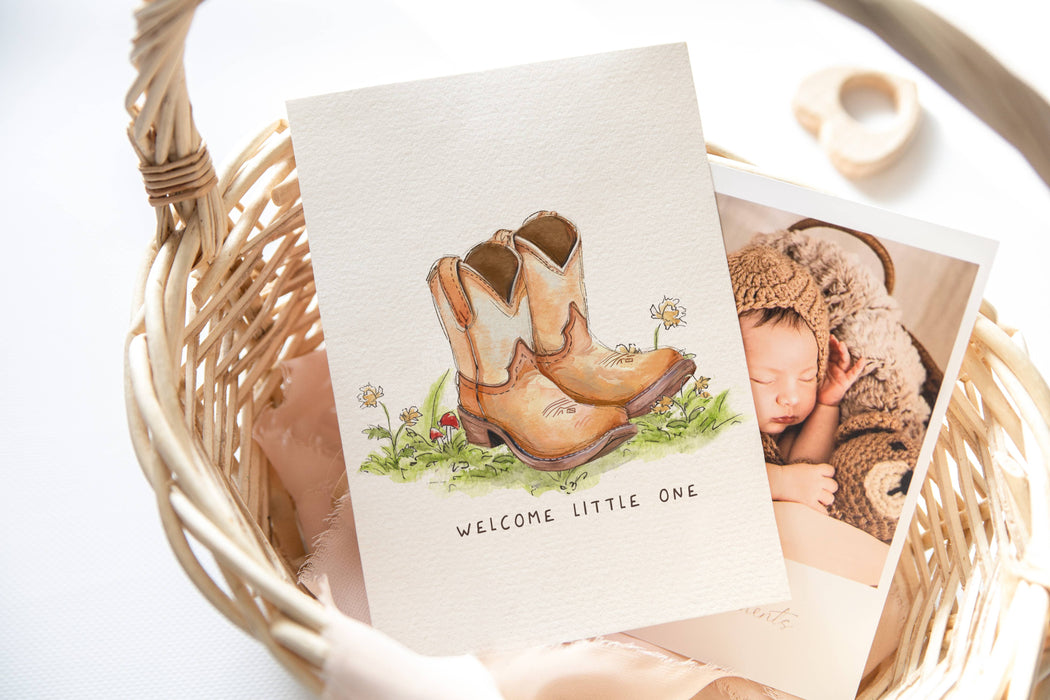 Little Boots | New Baby Card