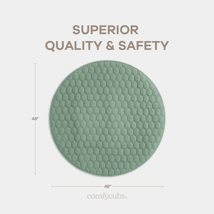 Play Mat with Non-Slip Bottom in Fern
