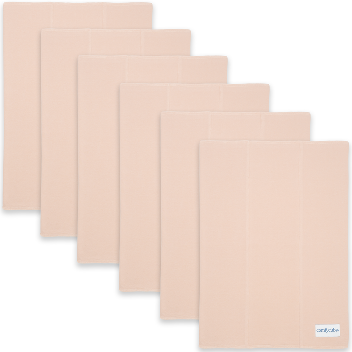 Cotton Burp Cloths  in Blush