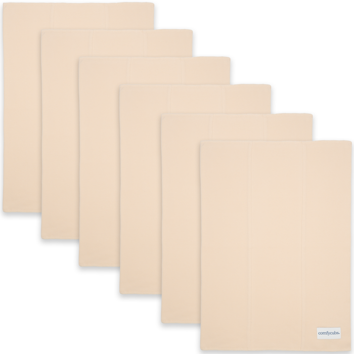 Cotton Burp Cloths in Cream