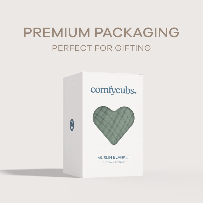 Adult Muslin Blanket in Fern