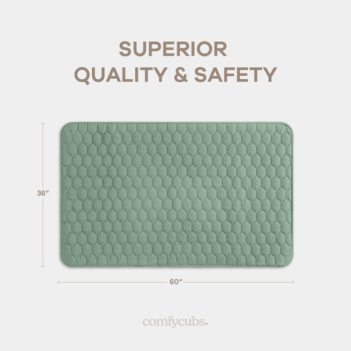 Play Mat with Non-Slip Bottom in Fern