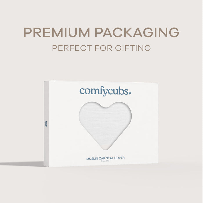 Baby Car Seat Cover in White