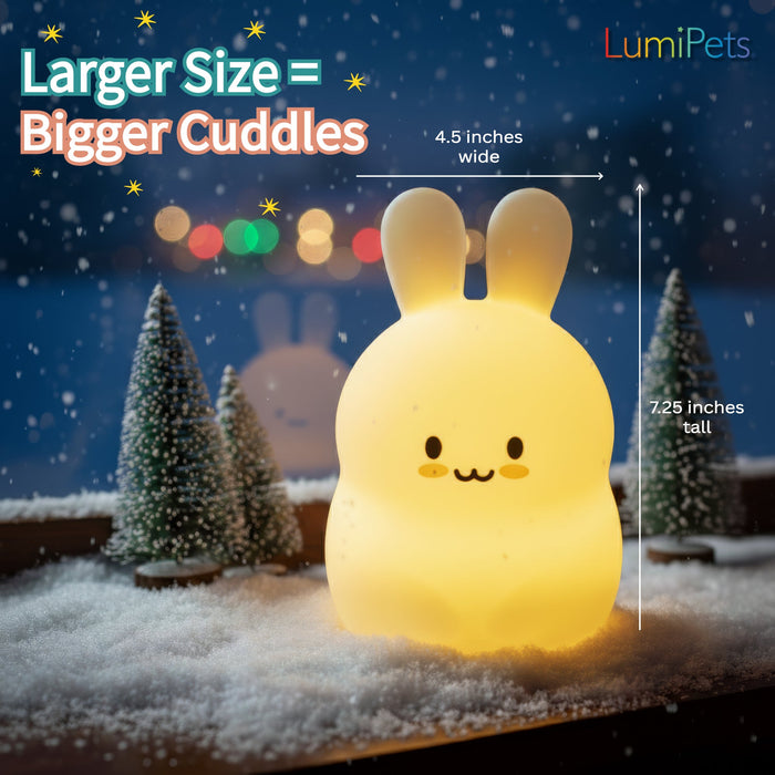 LumiPets® Baxter the Bunny- Children's Touch Night Light - Nature Baby Outfitter